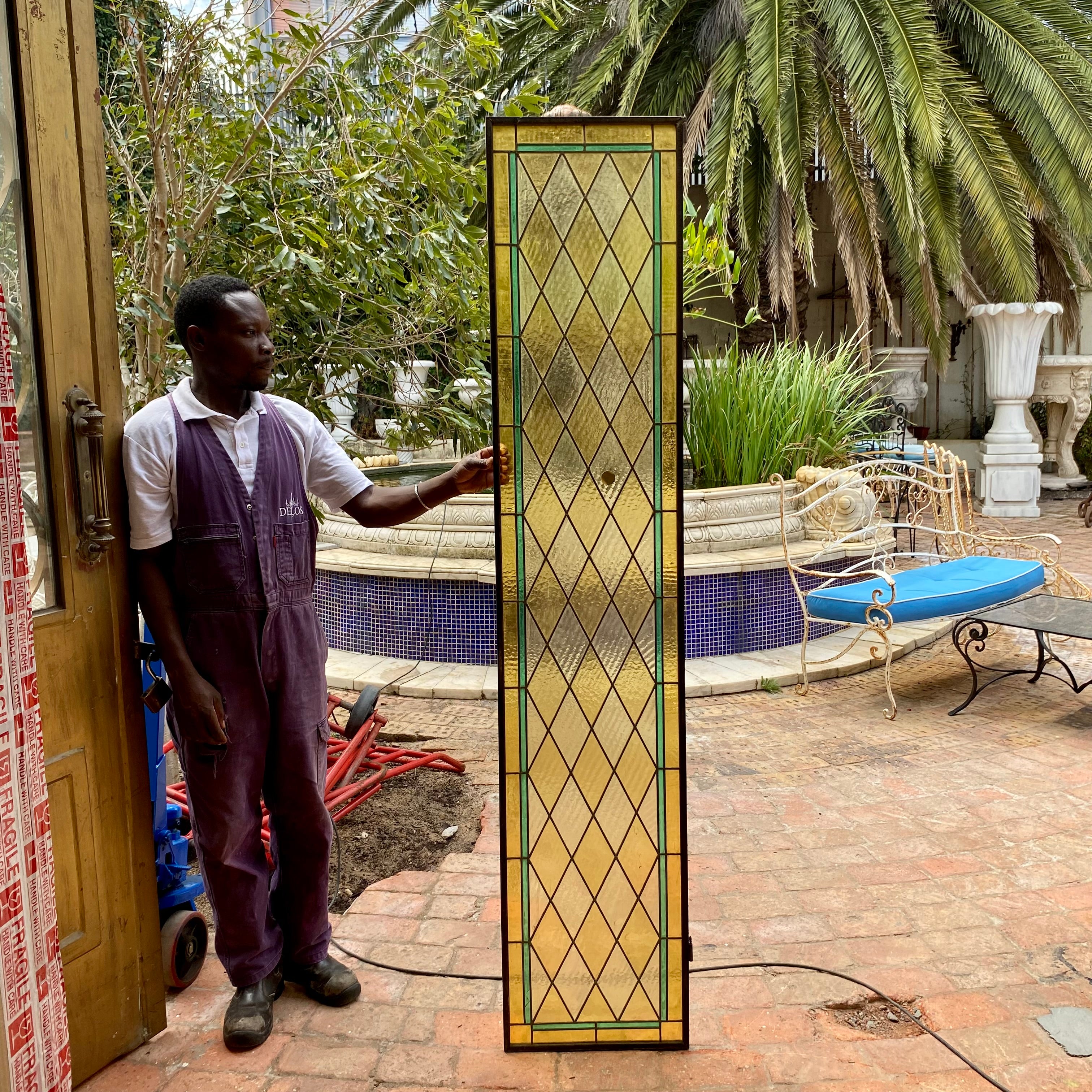 Single Stained Glass Panel