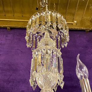 Spectacular Antique Bohemian Chandelier with Original Crystals