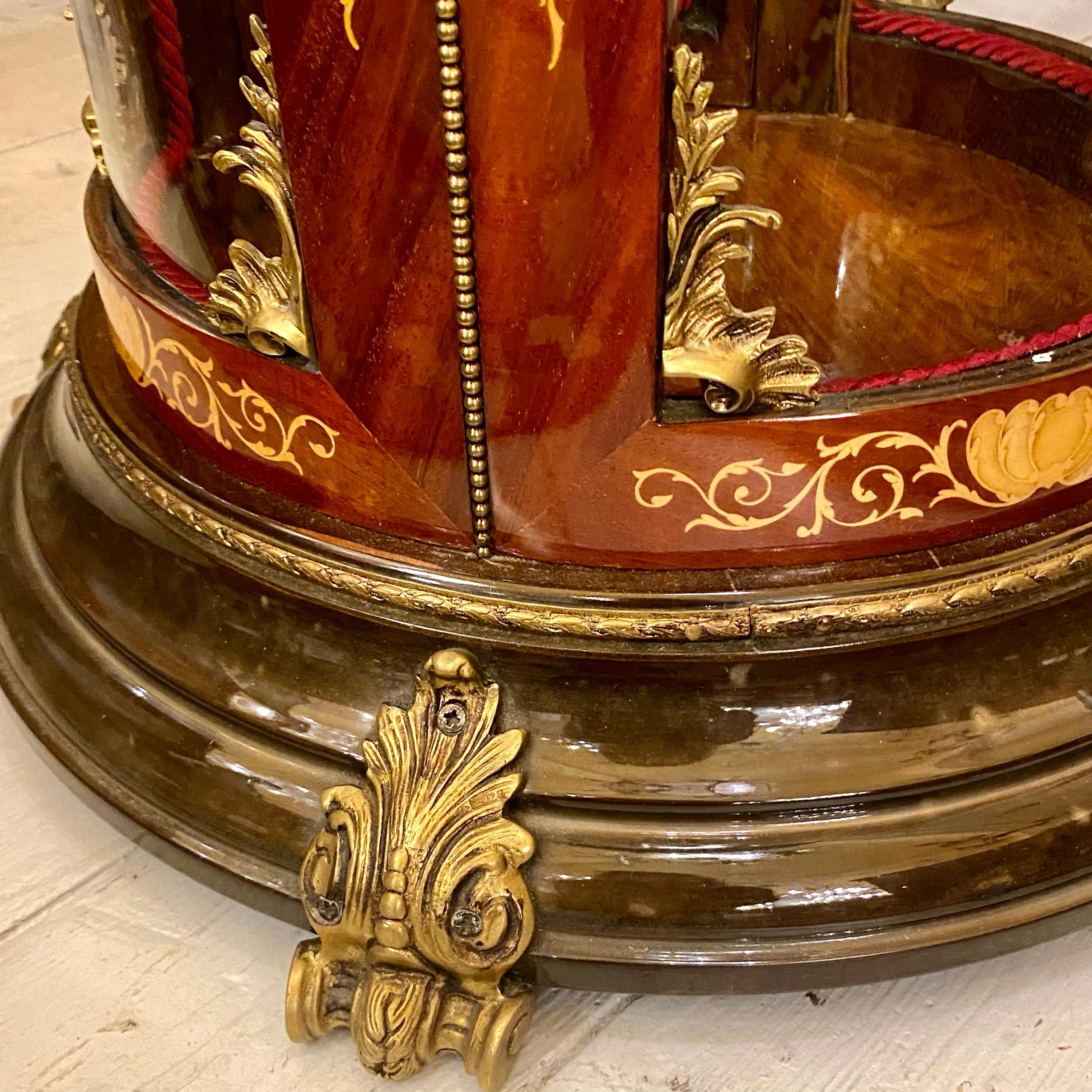 Antique and Unique Round Glass Display Cabinet - SOLD