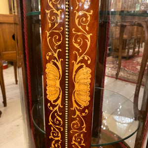 Antique and Unique Round Glass Display Cabinet - SOLD