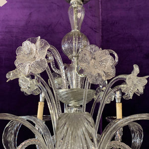 Beautiful Antique Floral Murano Chandelier