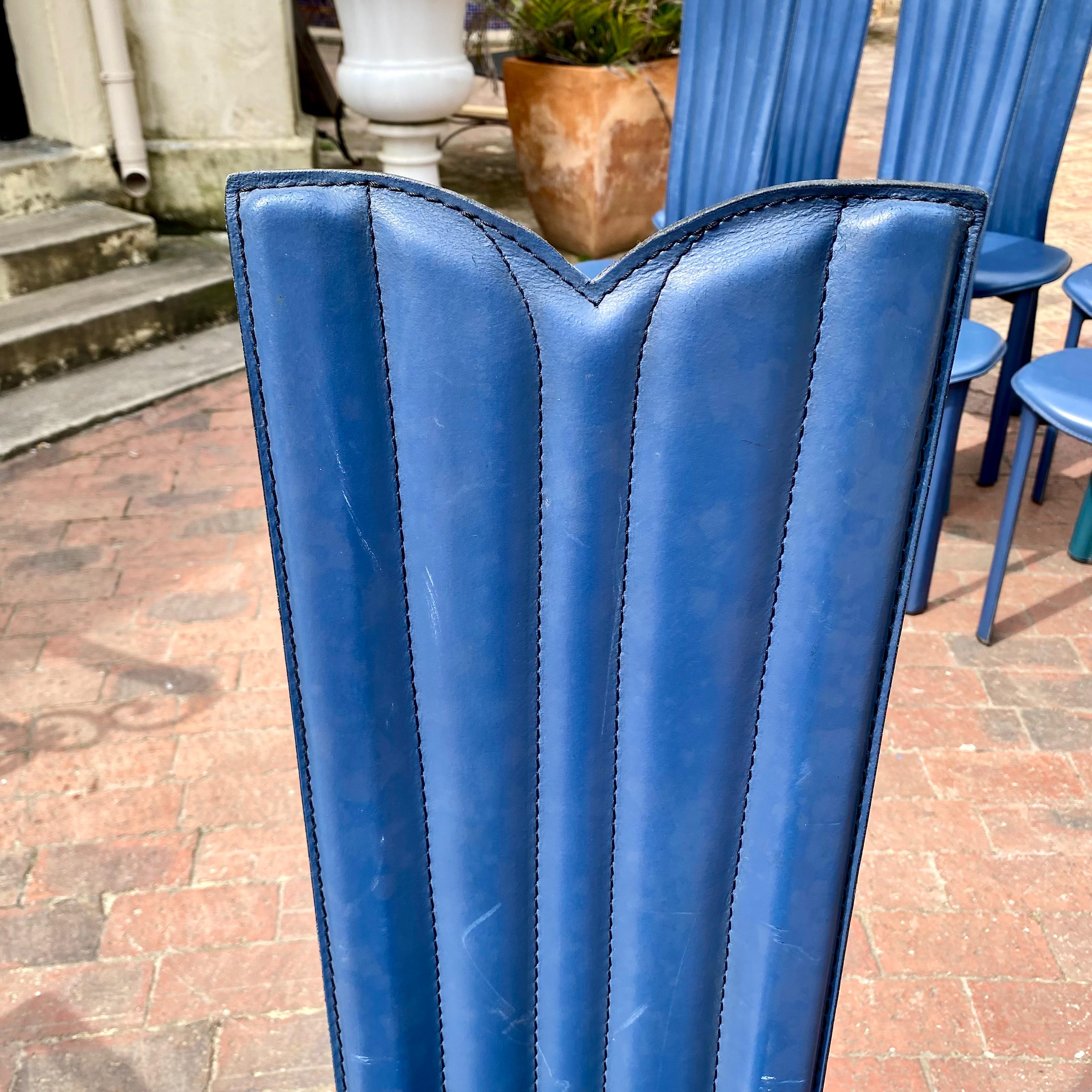 Super Cool Art Deco Blue Chairs