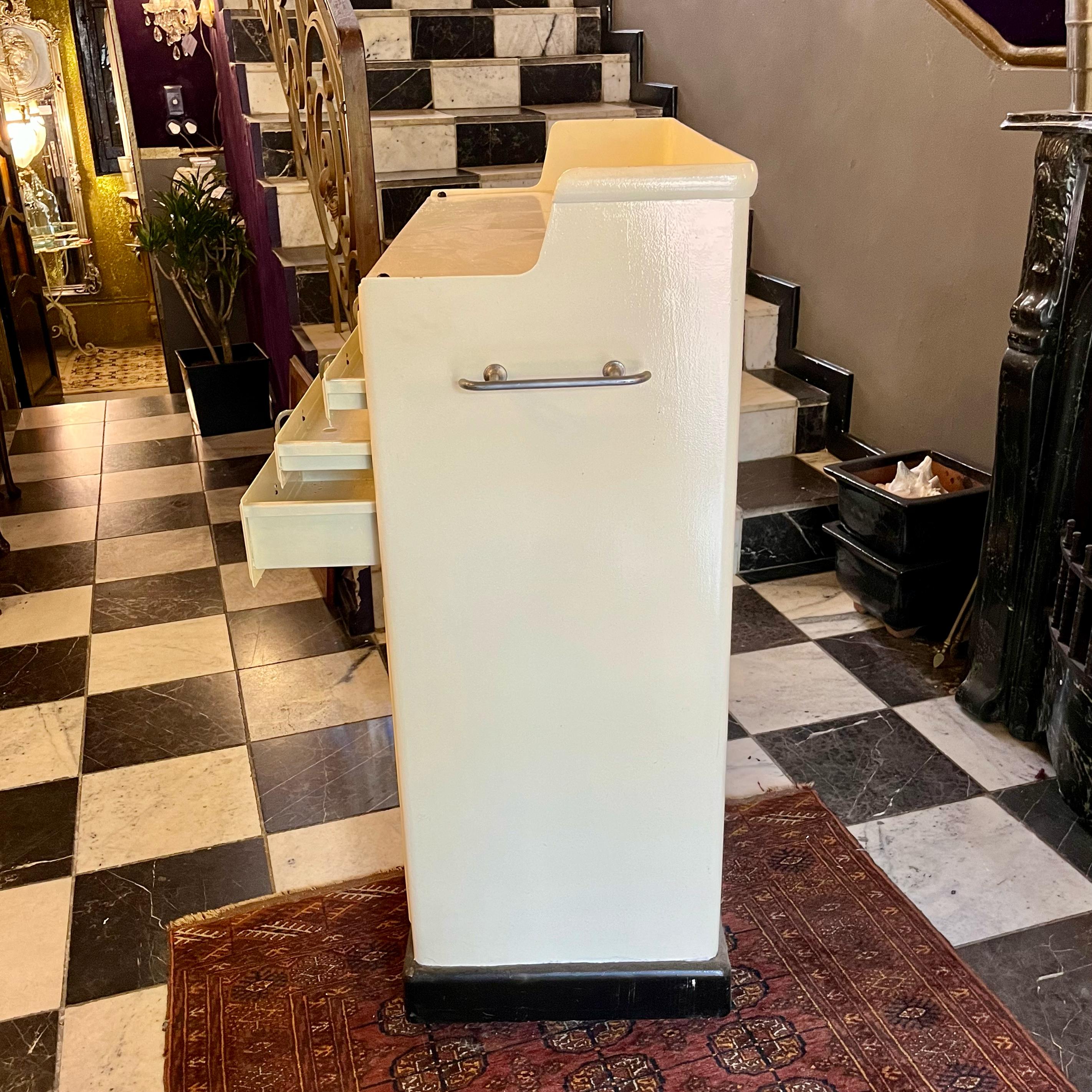 1930s Dentist Cabinet on Wheels