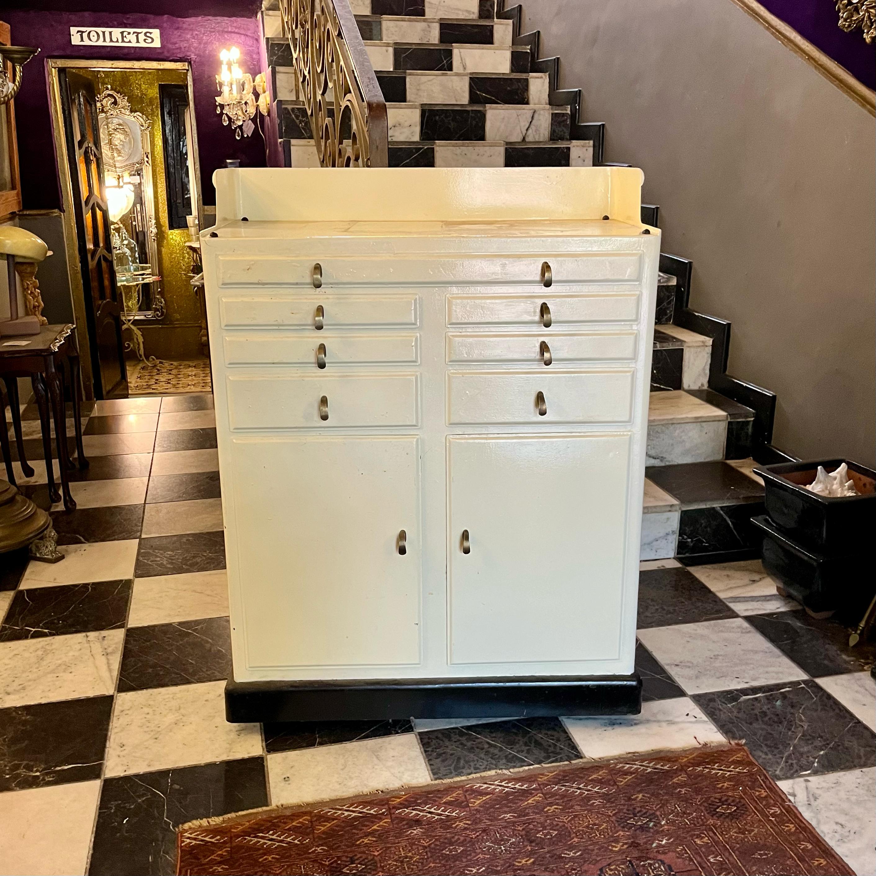 1930s Dentist Cabinet on Wheels