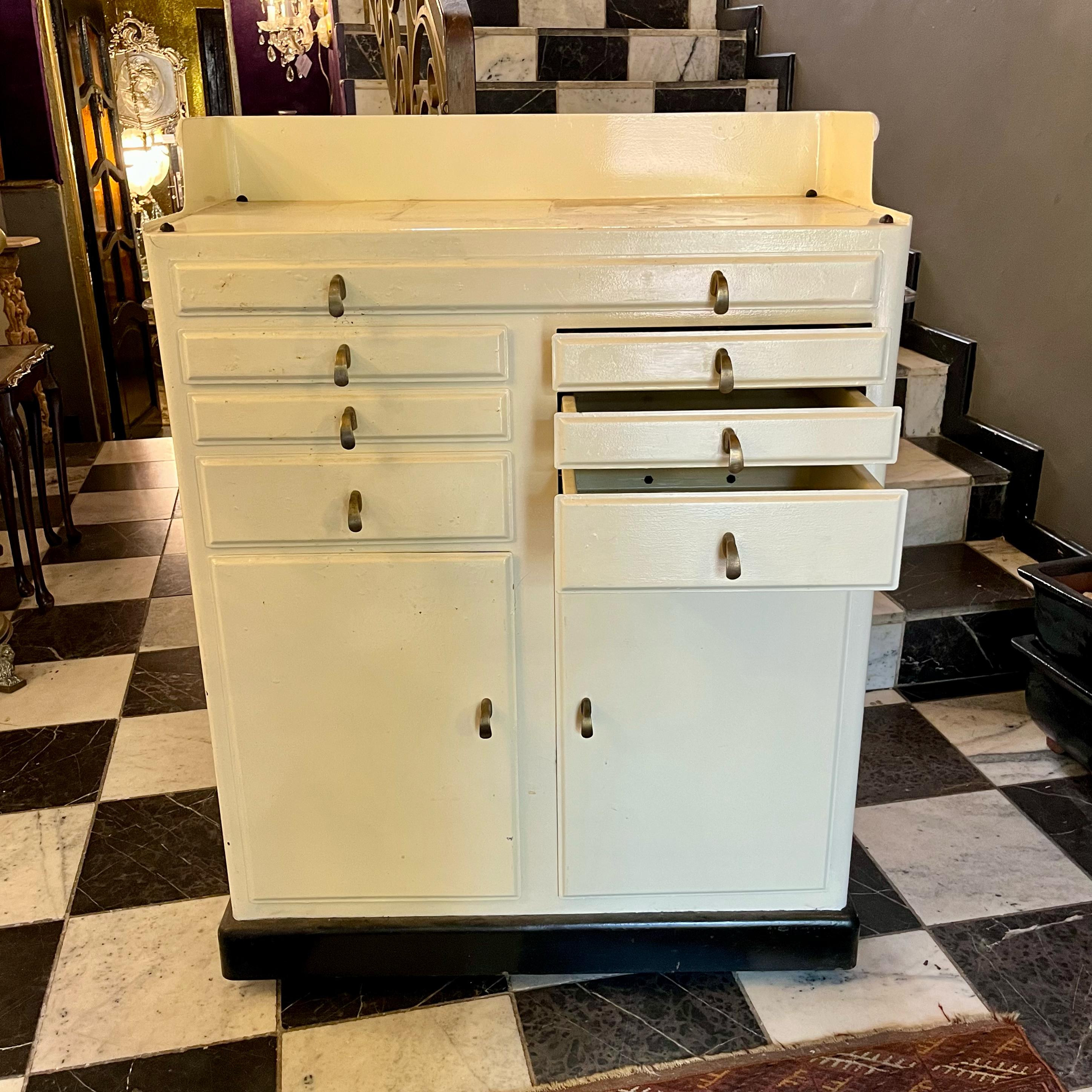 1930s Dentist Cabinet on Wheels