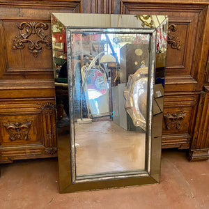 Modern Mirror with Aged Frame