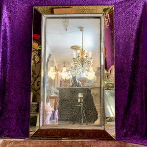 Modern Mirror with Aged Frame