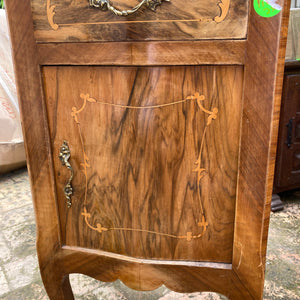 Pair of Empire Era Walnut Bedside Pedestals