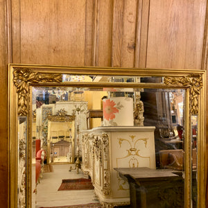 Antique French Bevelled Mirror