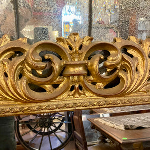 Antique Hand Carved Gilt French Mirror