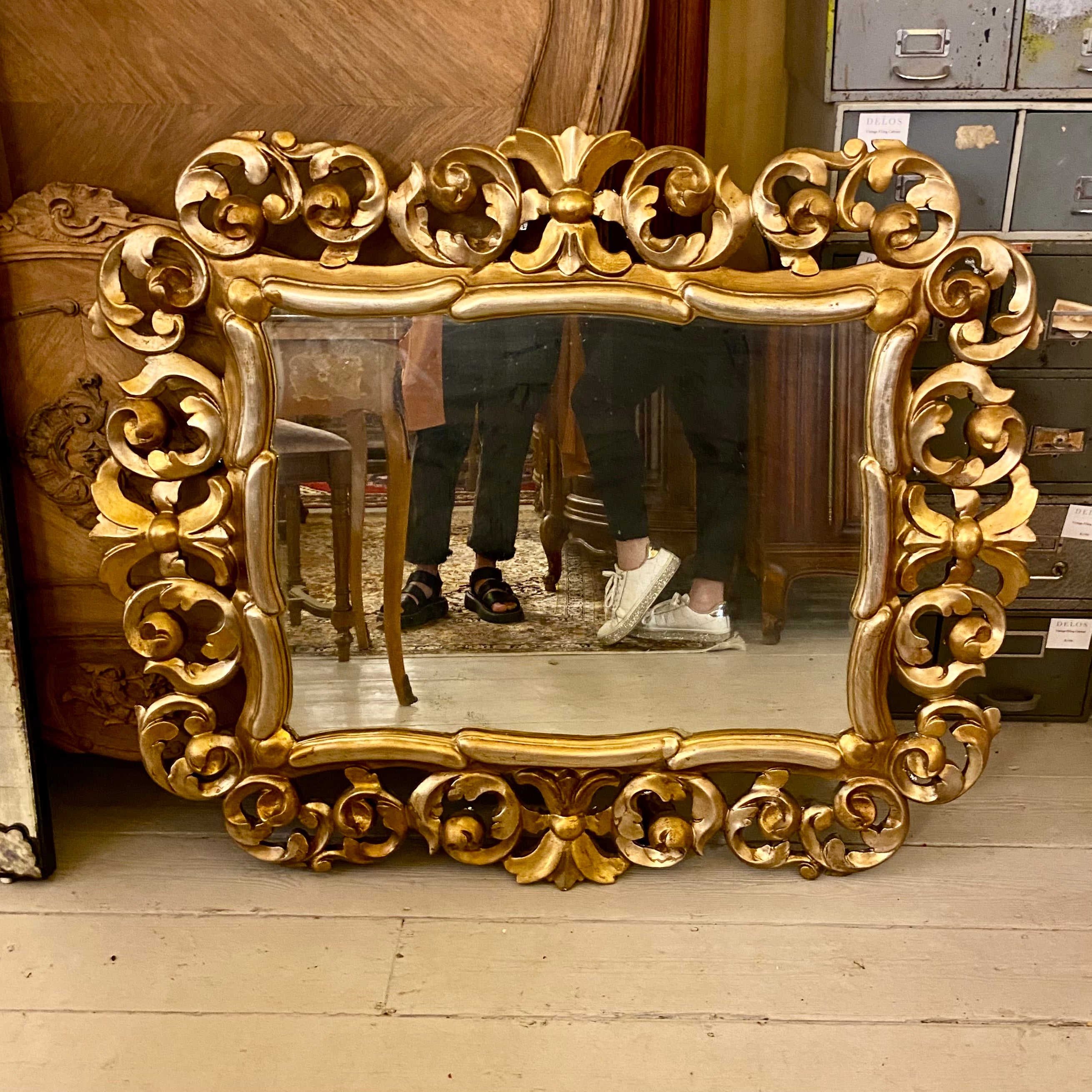 Antique French Gilt Mirror