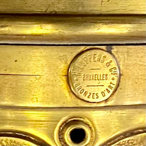 Antique Polished Brass Gasolier Chandelier