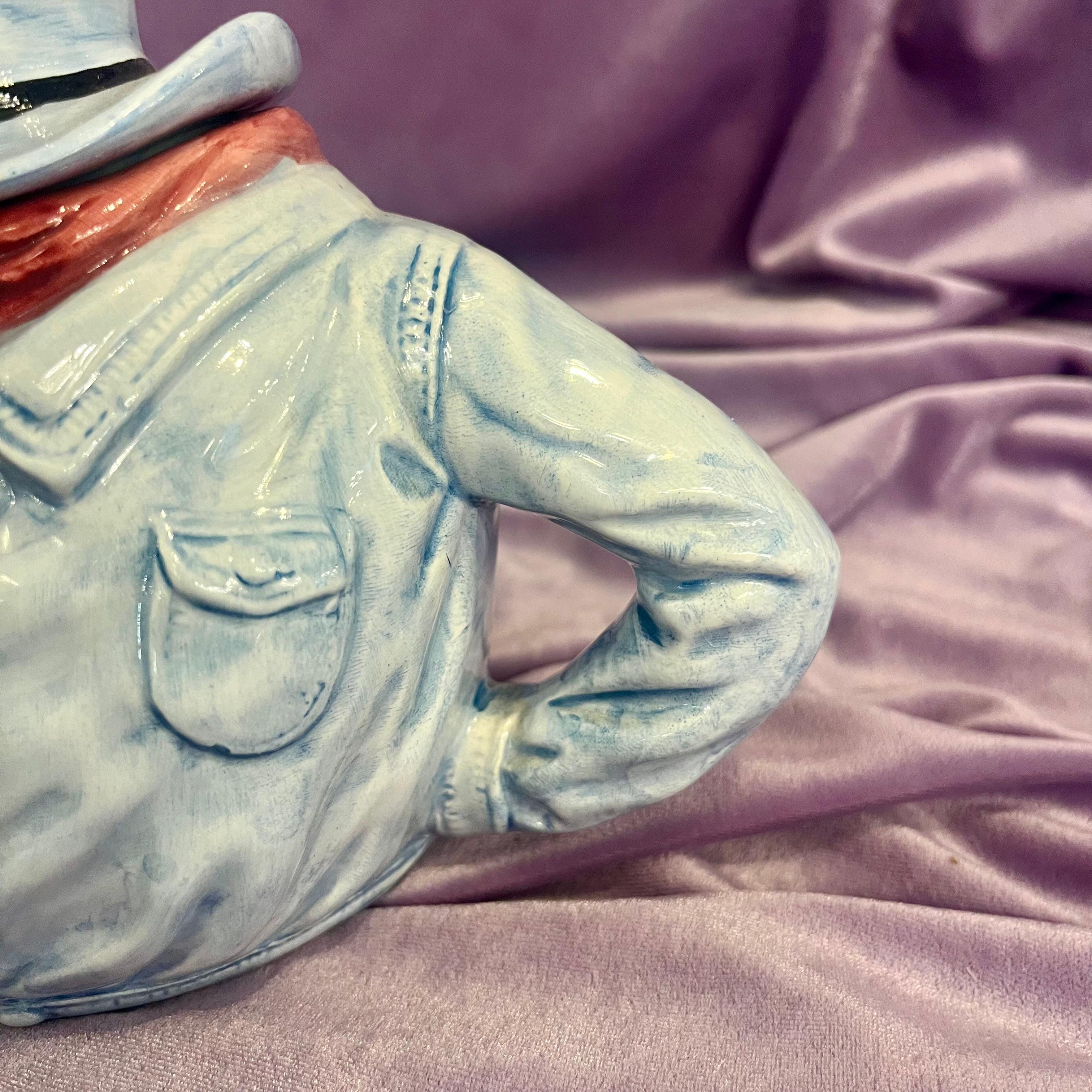 Cowboy Teapot with a Hat and Bandana