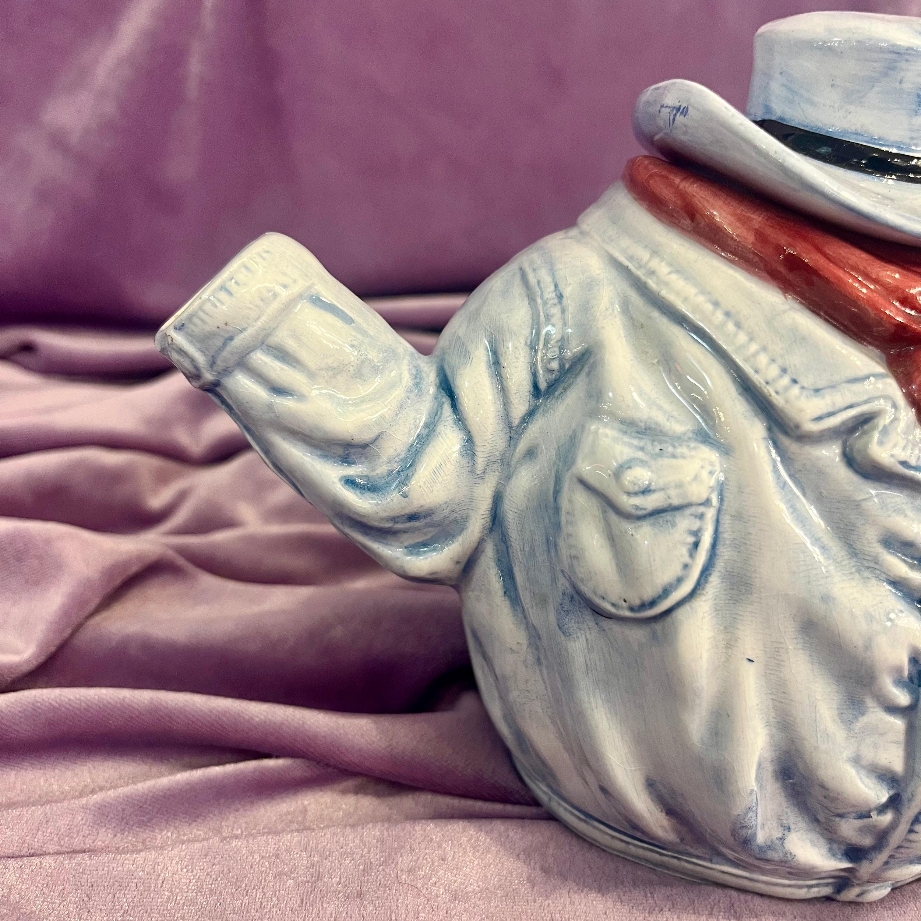 Cowboy Teapot with a Hat and Bandana