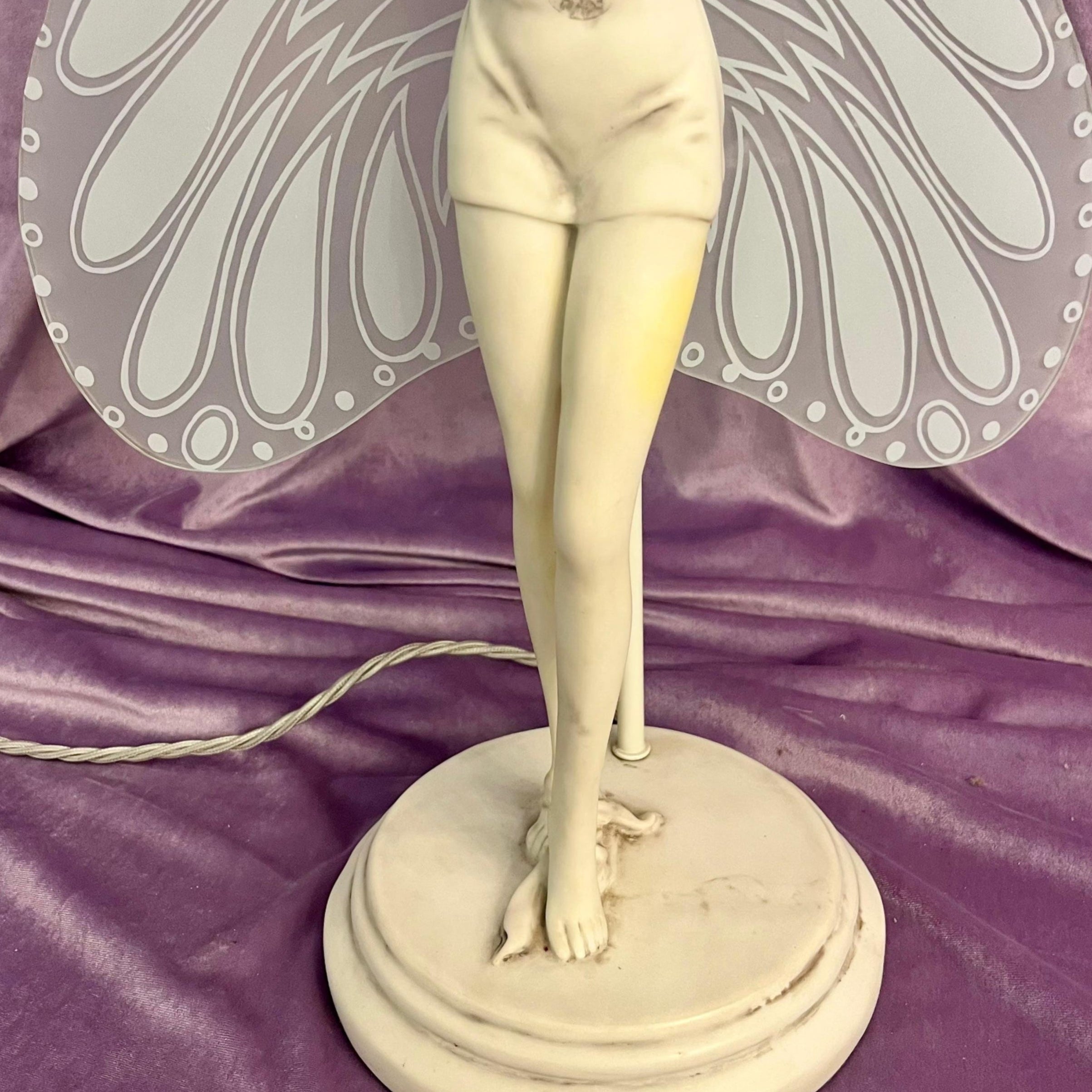 Vintage Fairy Lamp with Frosted Glass