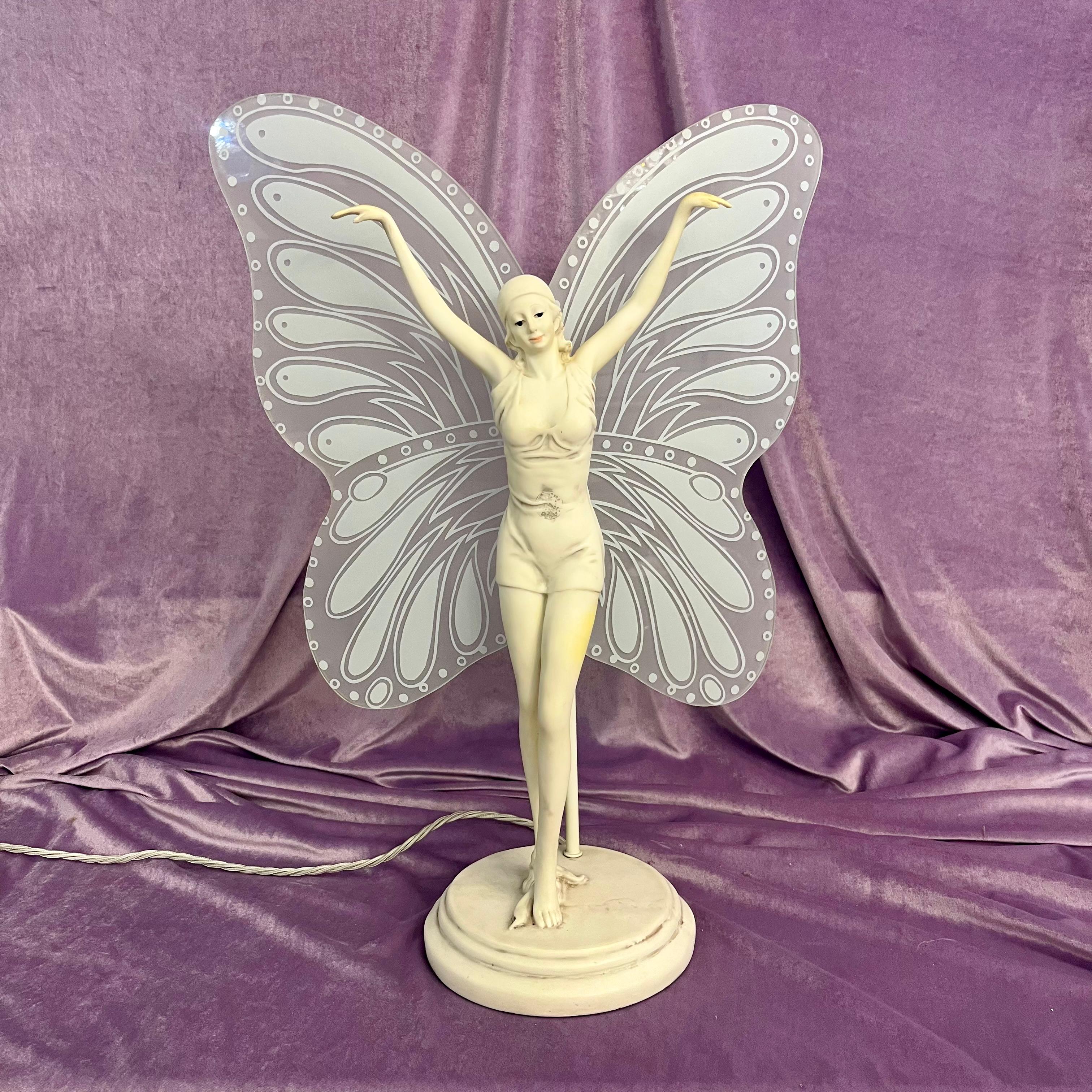 Vintage Fairy Lamp with Frosted Glass