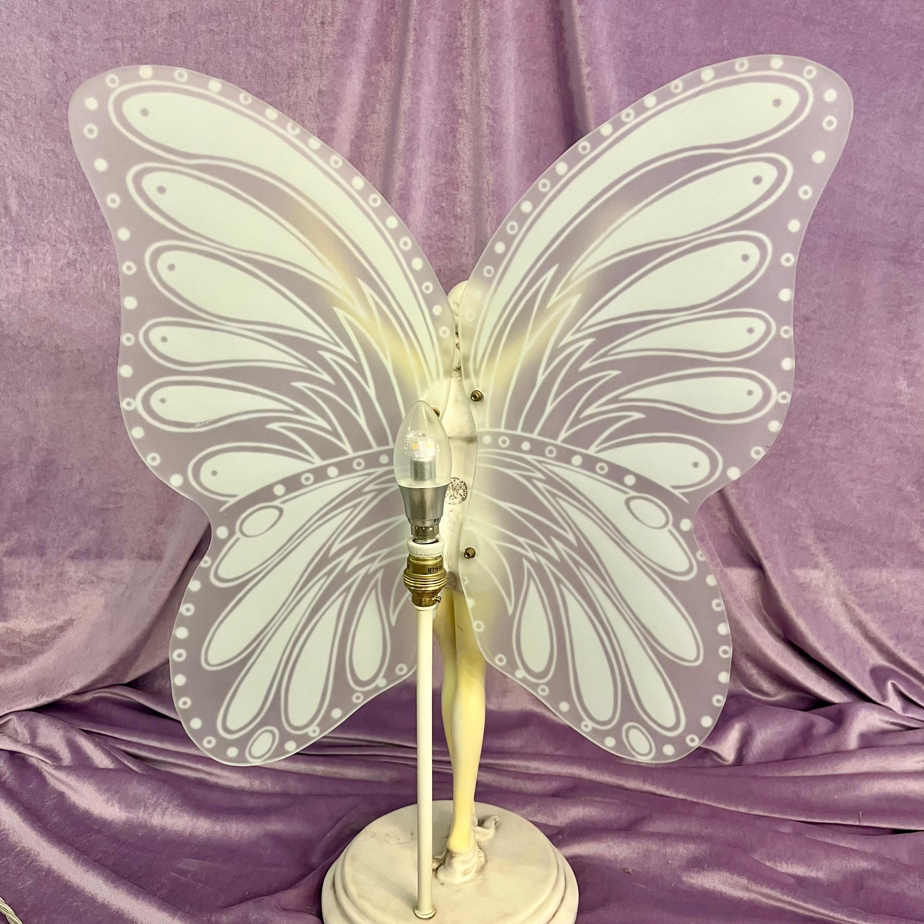 Vintage Fairy Lamp with Frosted Glass