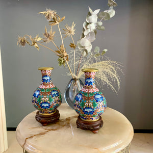 Petite and Sweet Pair of Vintage Decorative Vases