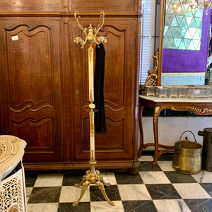 Beautiful Cast Brass and Onyx Coat Stand