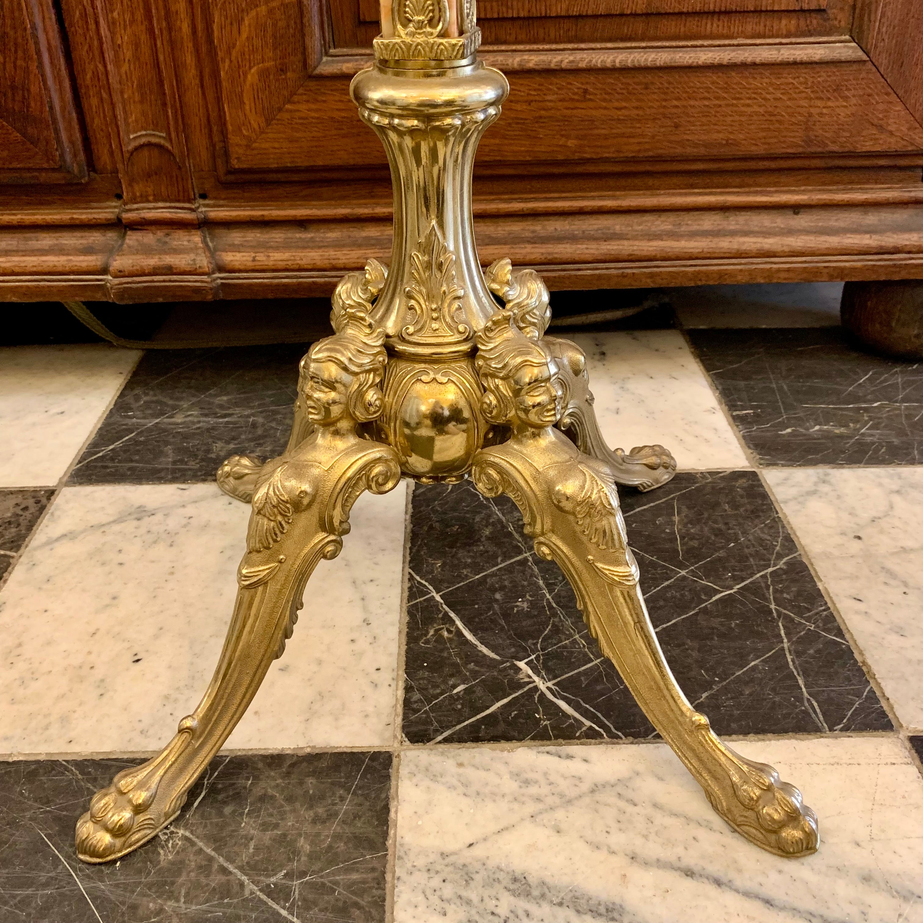 Beautiful Cast Brass and Onyx Coat Stand