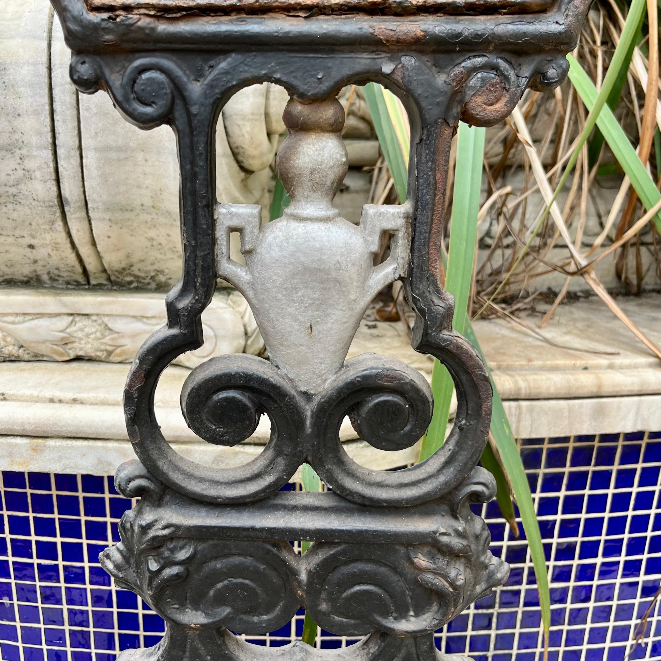 Antique Cast Iron Crucifix, 19th Century