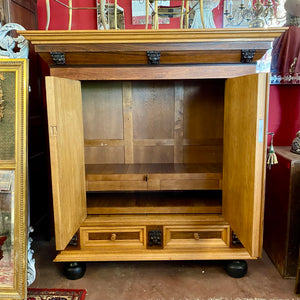 Antique Oak Cabinet From Holland