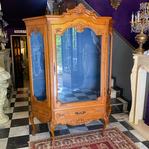 Antique Oak Display Cabinet