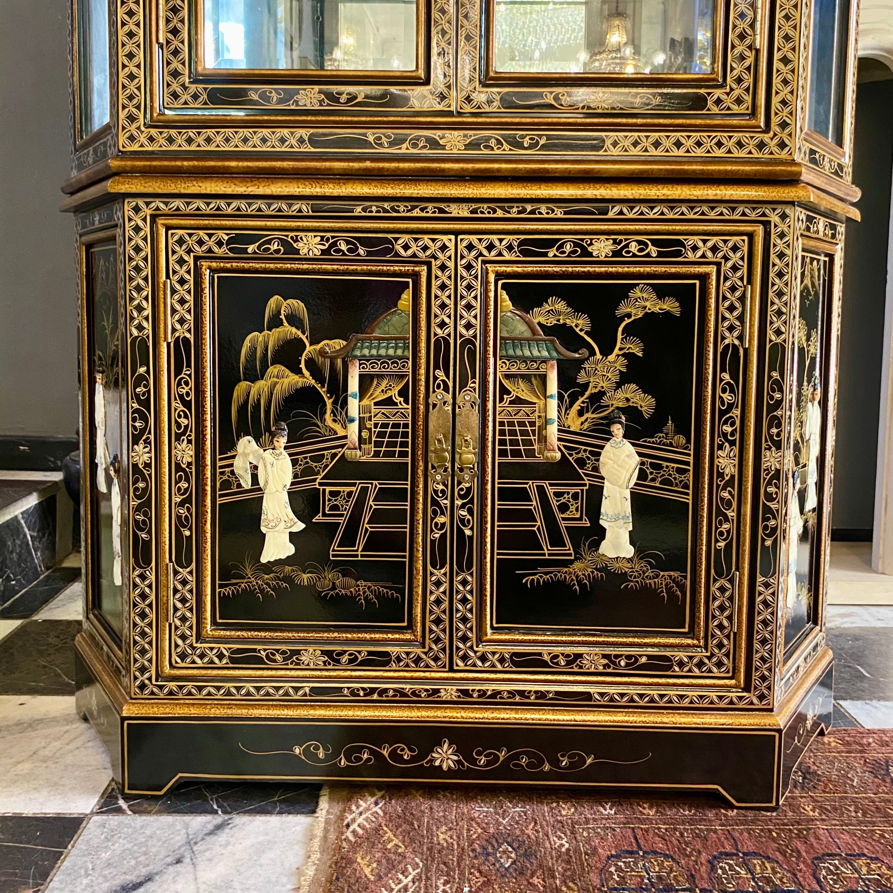 Large Vintage Japanese Display Cabinet - SOLD