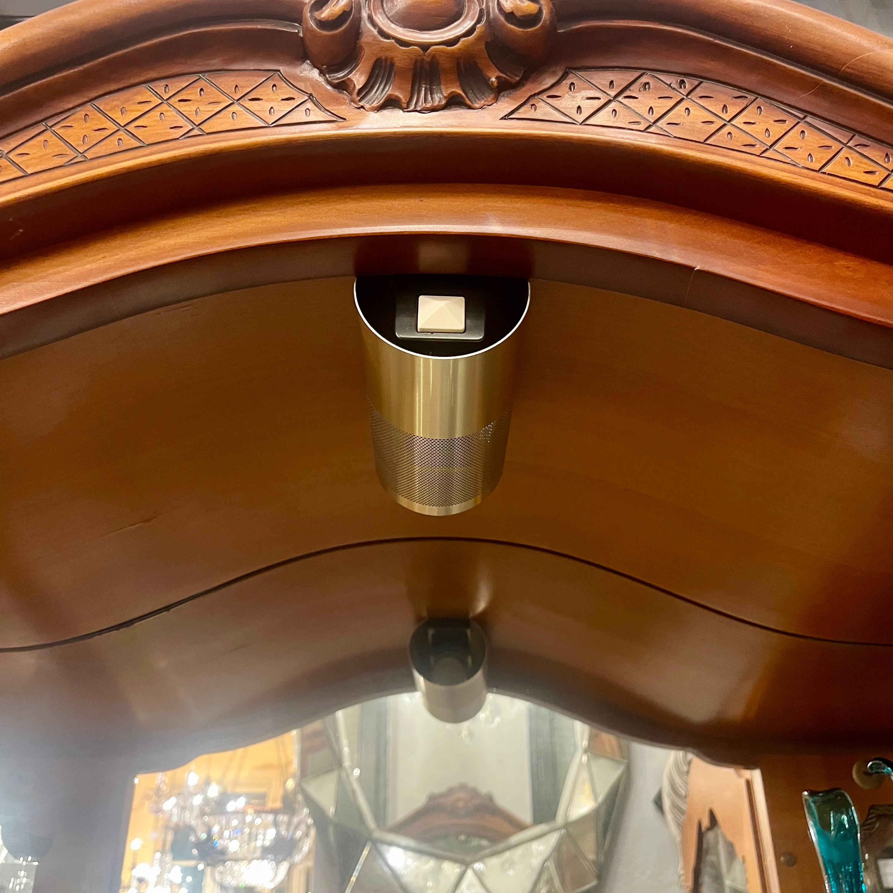 Beautiful Antique Walnut Display Cabinet