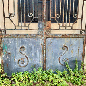 Antique Art Deco Steel Gate