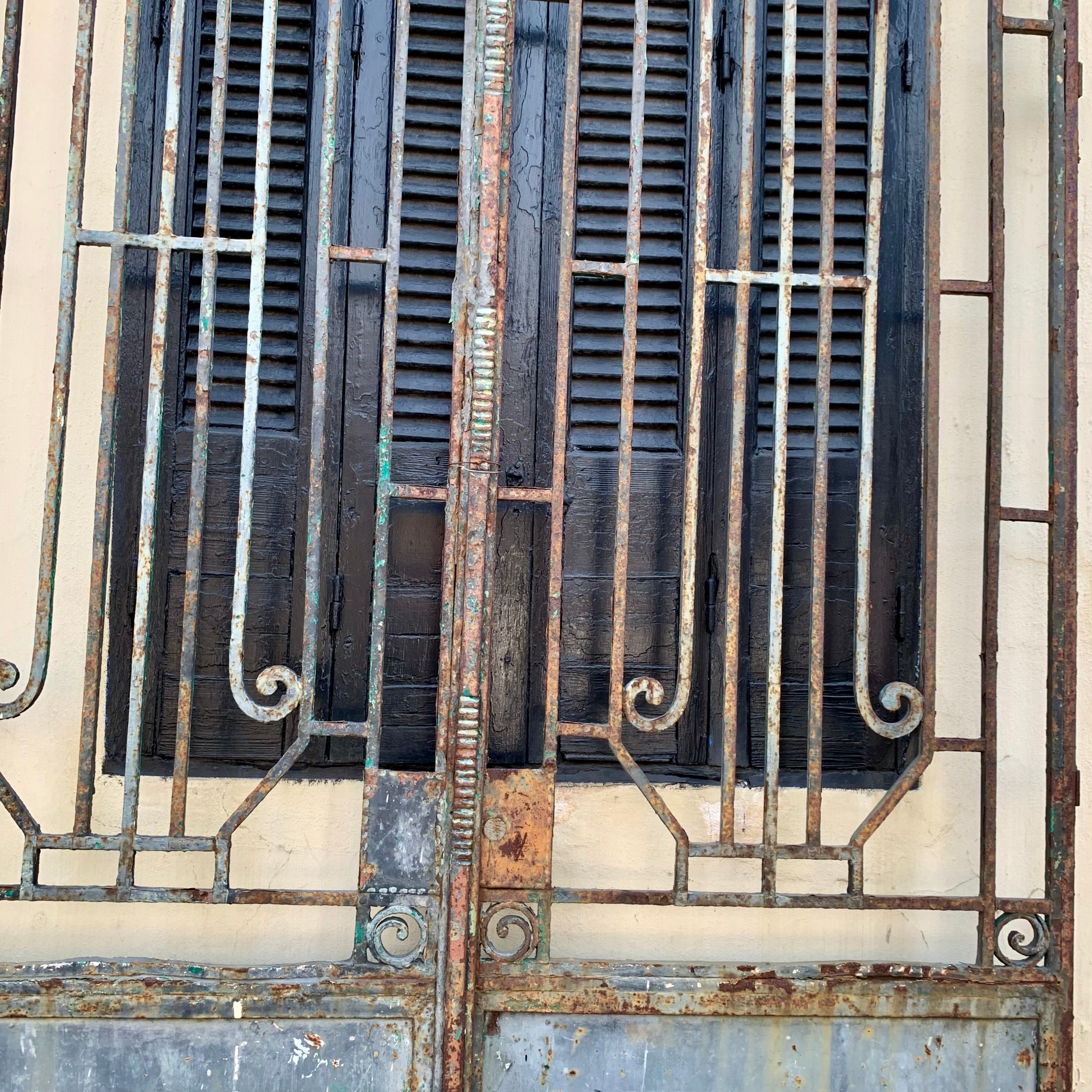 Antique Art Deco Steel Gate