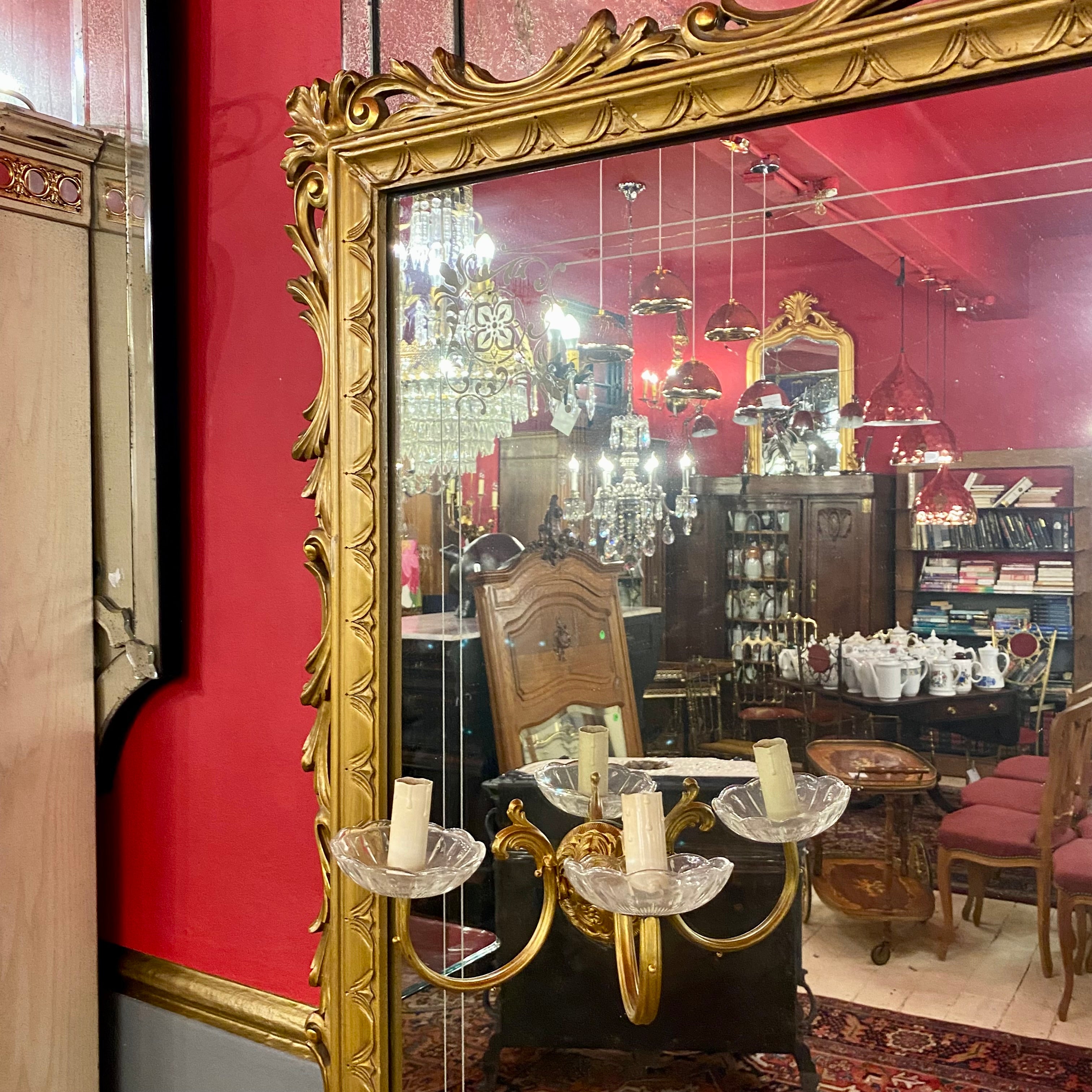 Unique French Empire Style Cabinet & Mirror