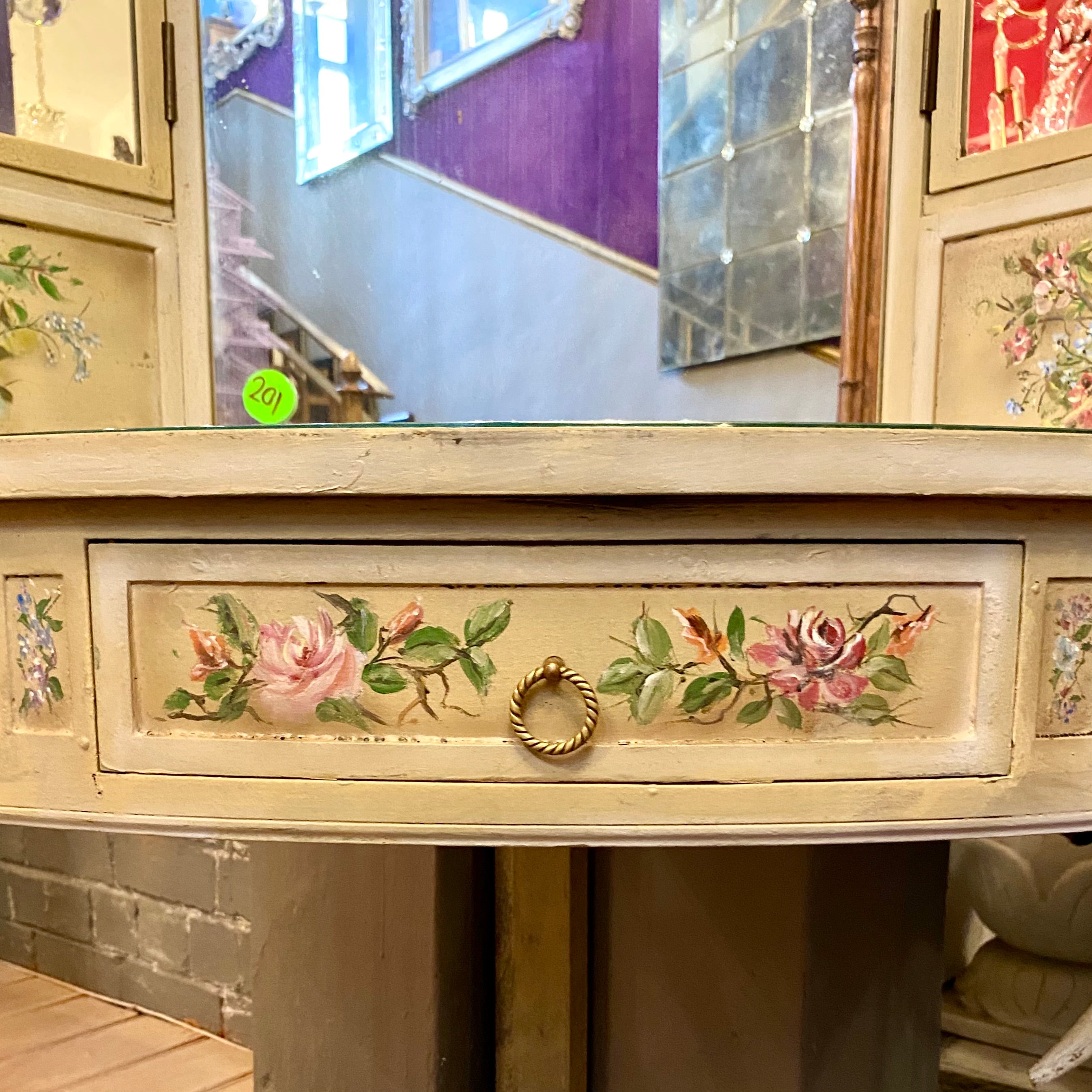 Antique Hand Painted Dressing Table