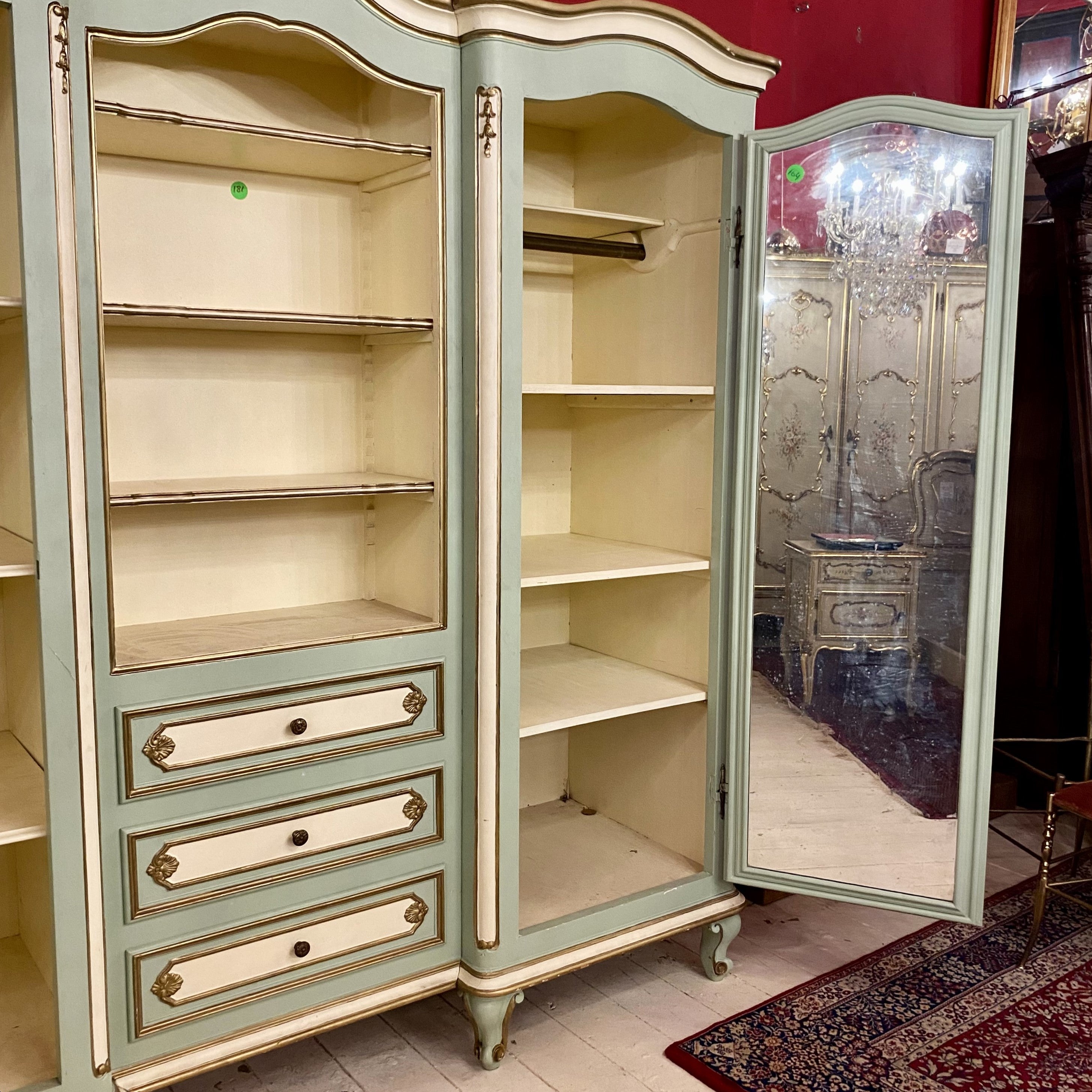 Stunning French Wardrobe with Snails Feet