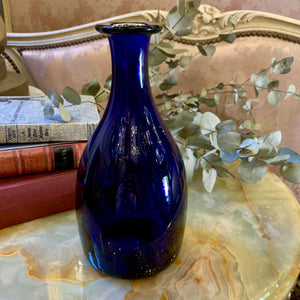 Gorgeous Deep Blue Glass Bottle