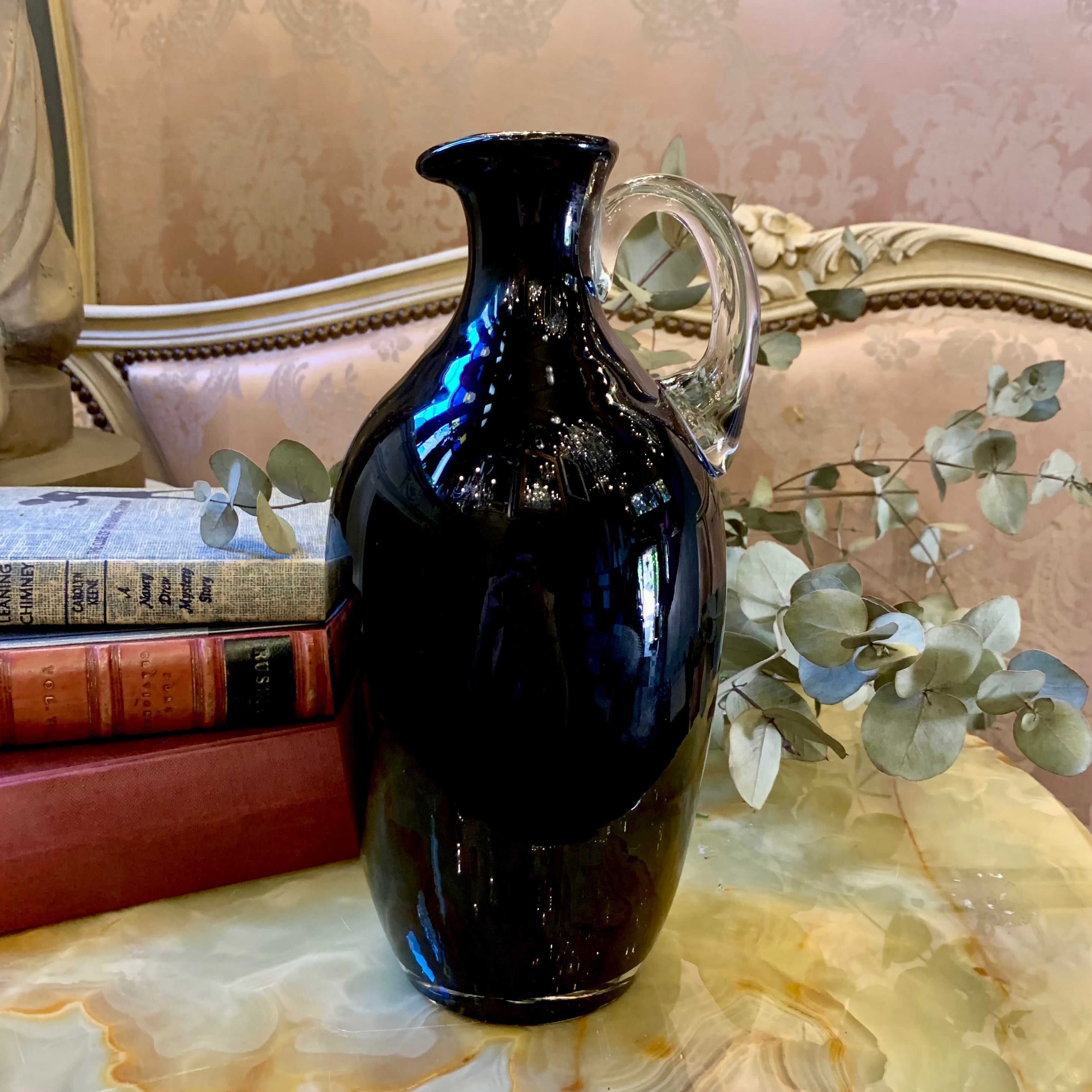 Stylish Black Murano Jug