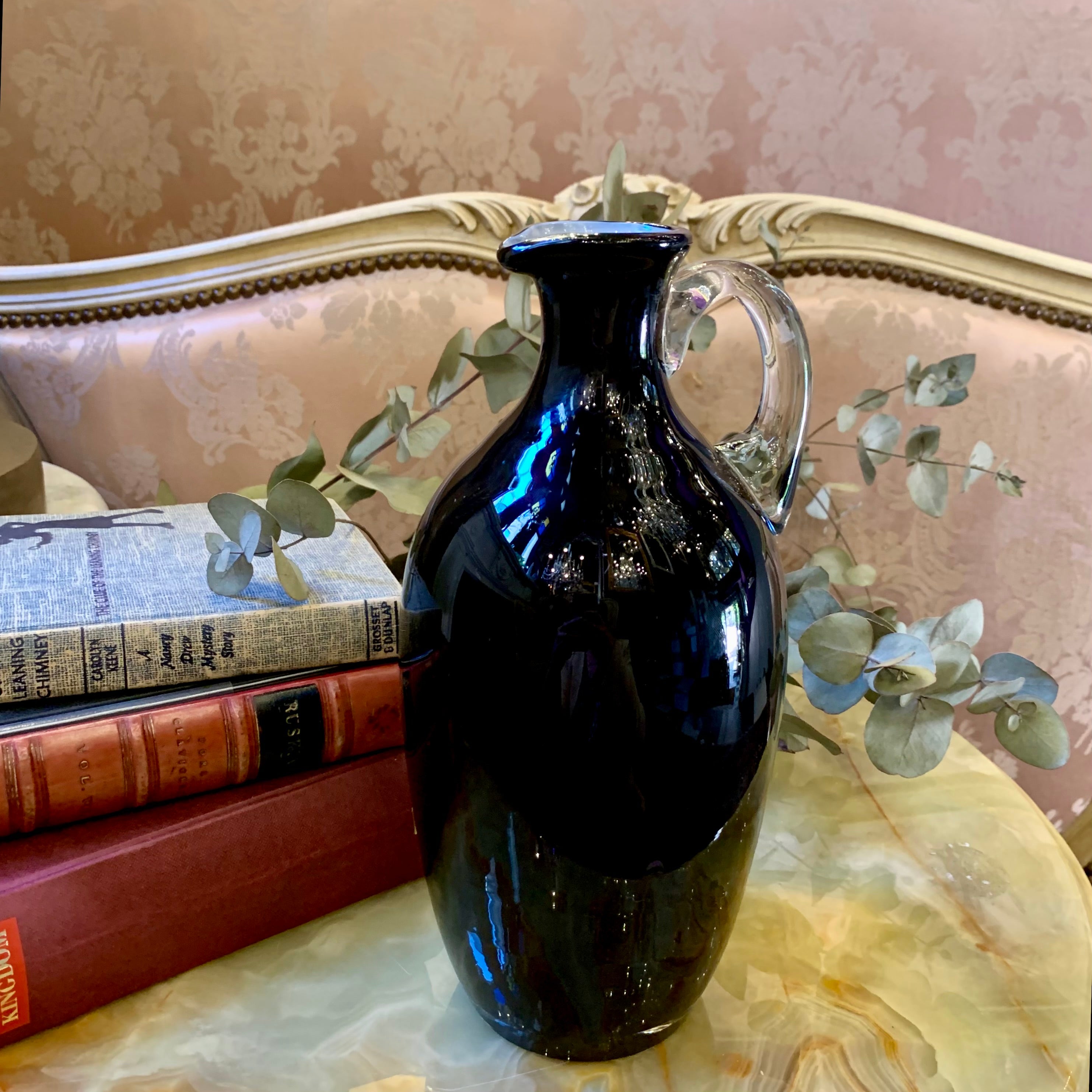 Stylish Black Murano Jug