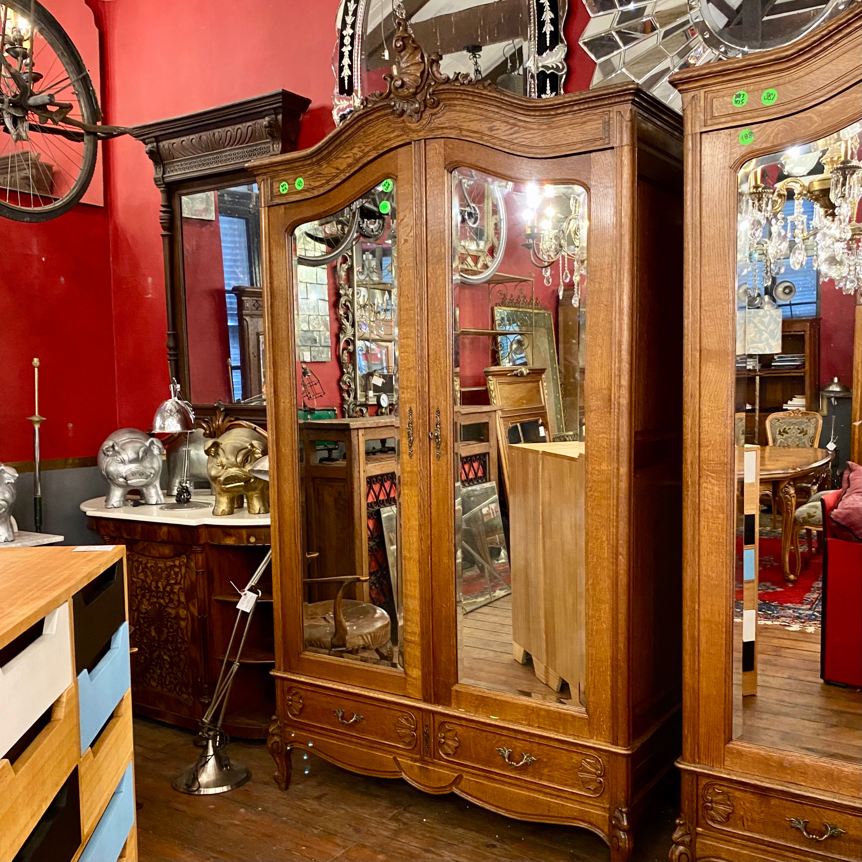 Antique French Oak Armoire