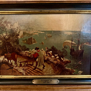 Antique Artworks in Gilt Frame - SOLD