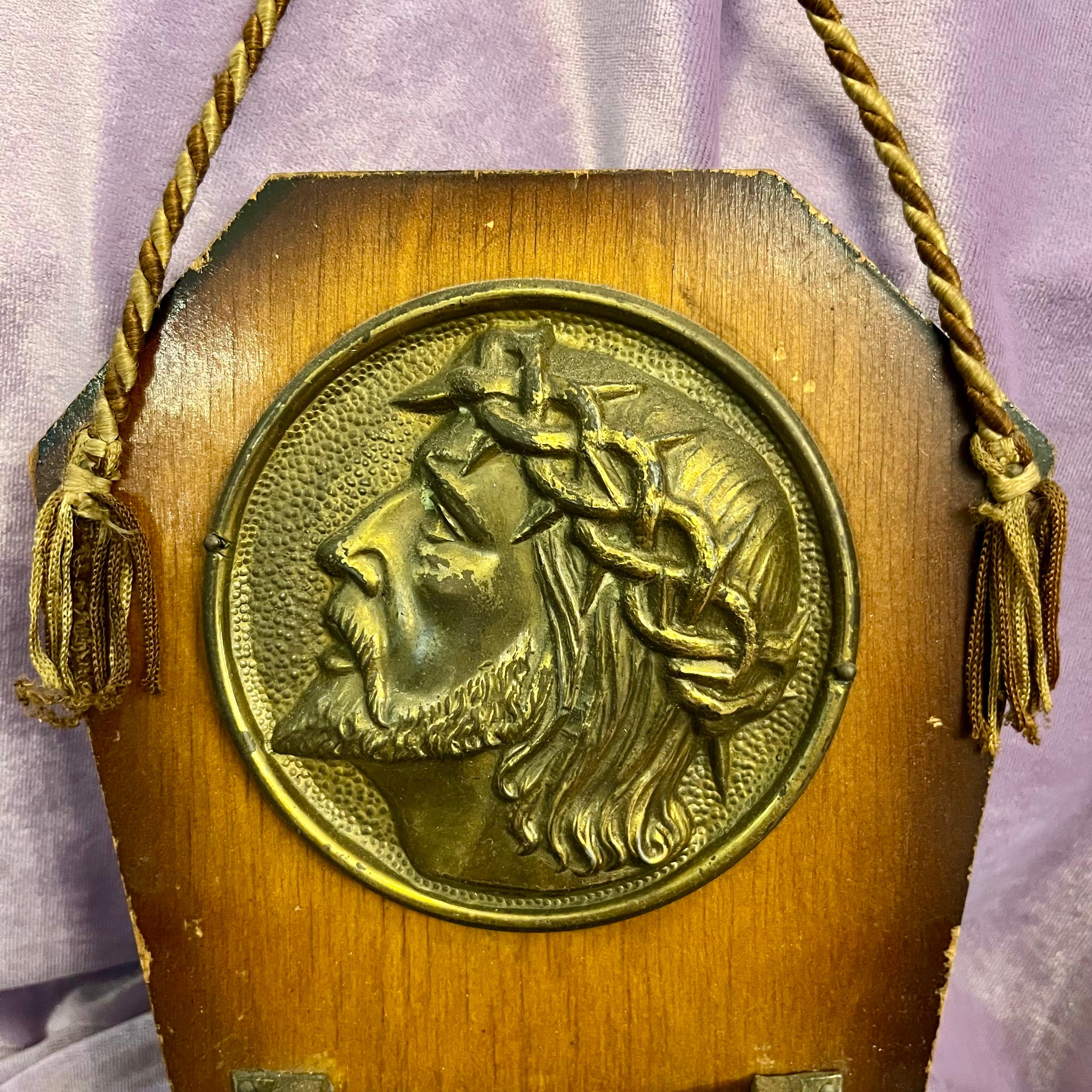 Christ Relief Holy Water Stoup