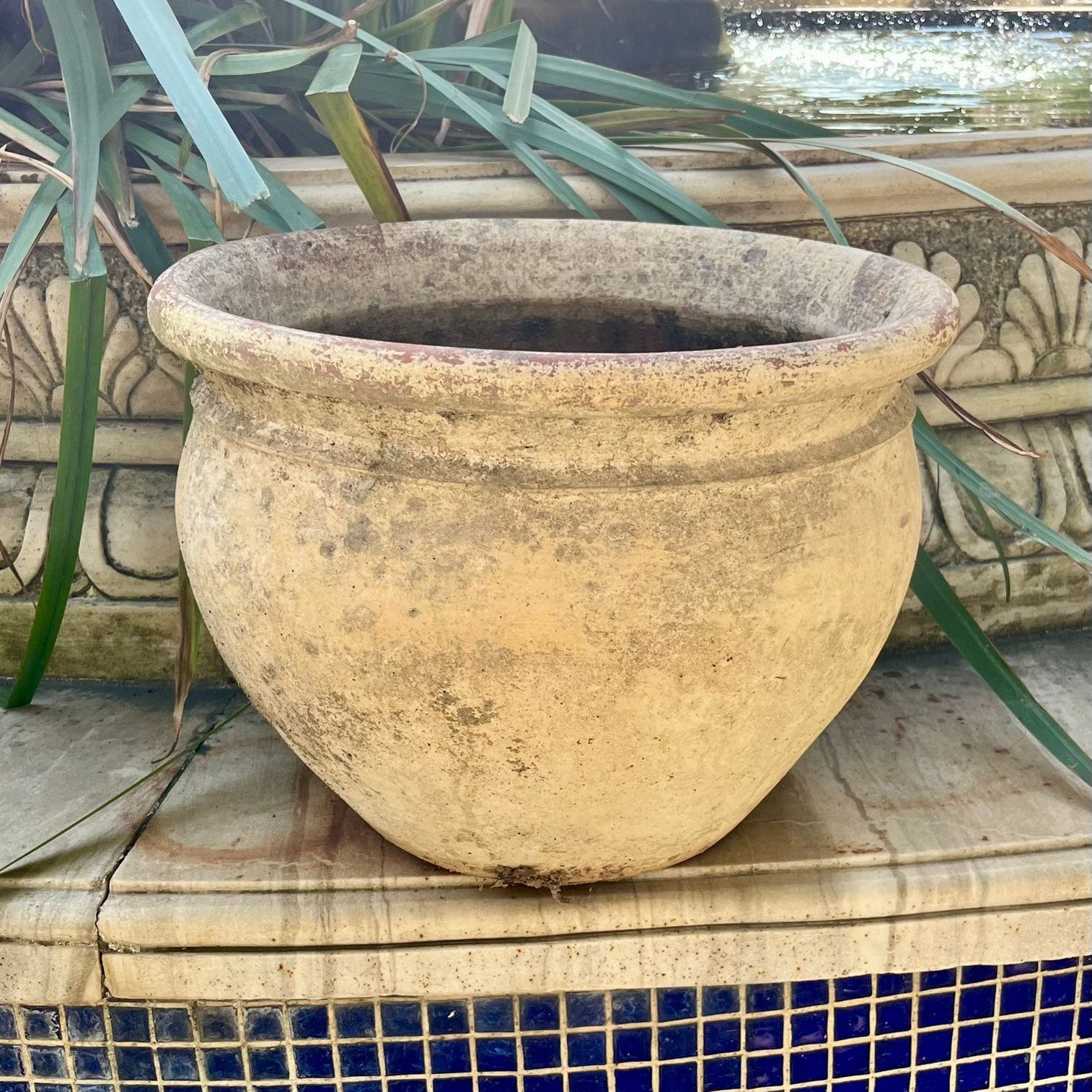 Weathered Ochre Terracotta Planter