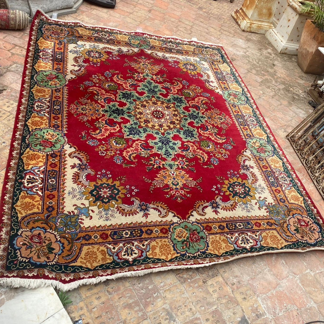 Stunning, Thick Vintage Persian Carpet