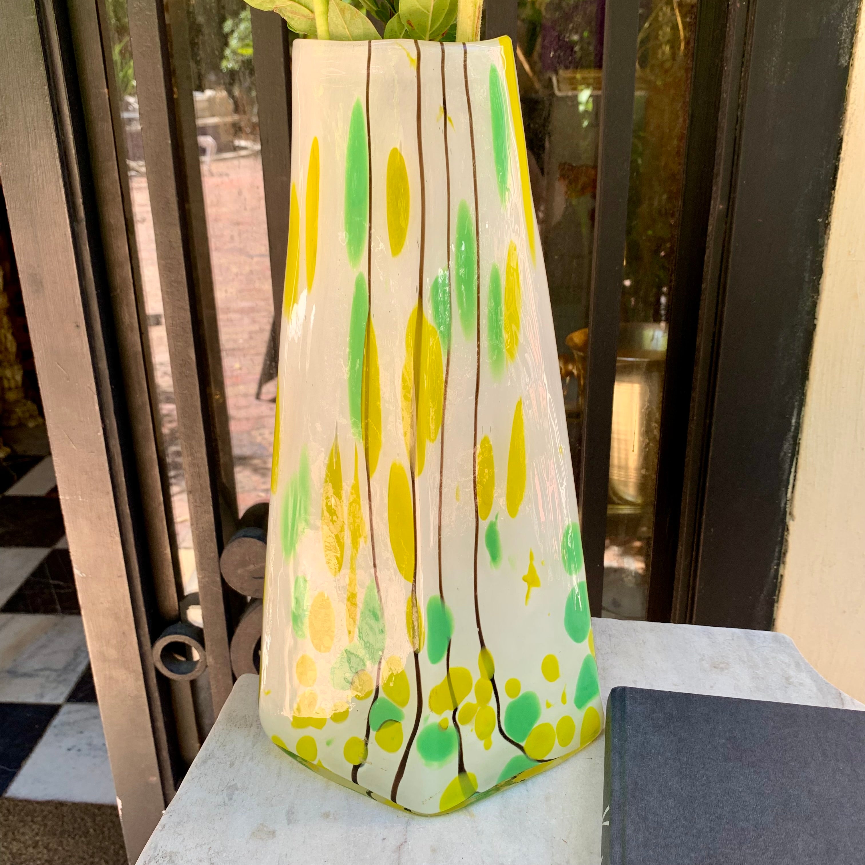 Murano Vase in Citrus Tones