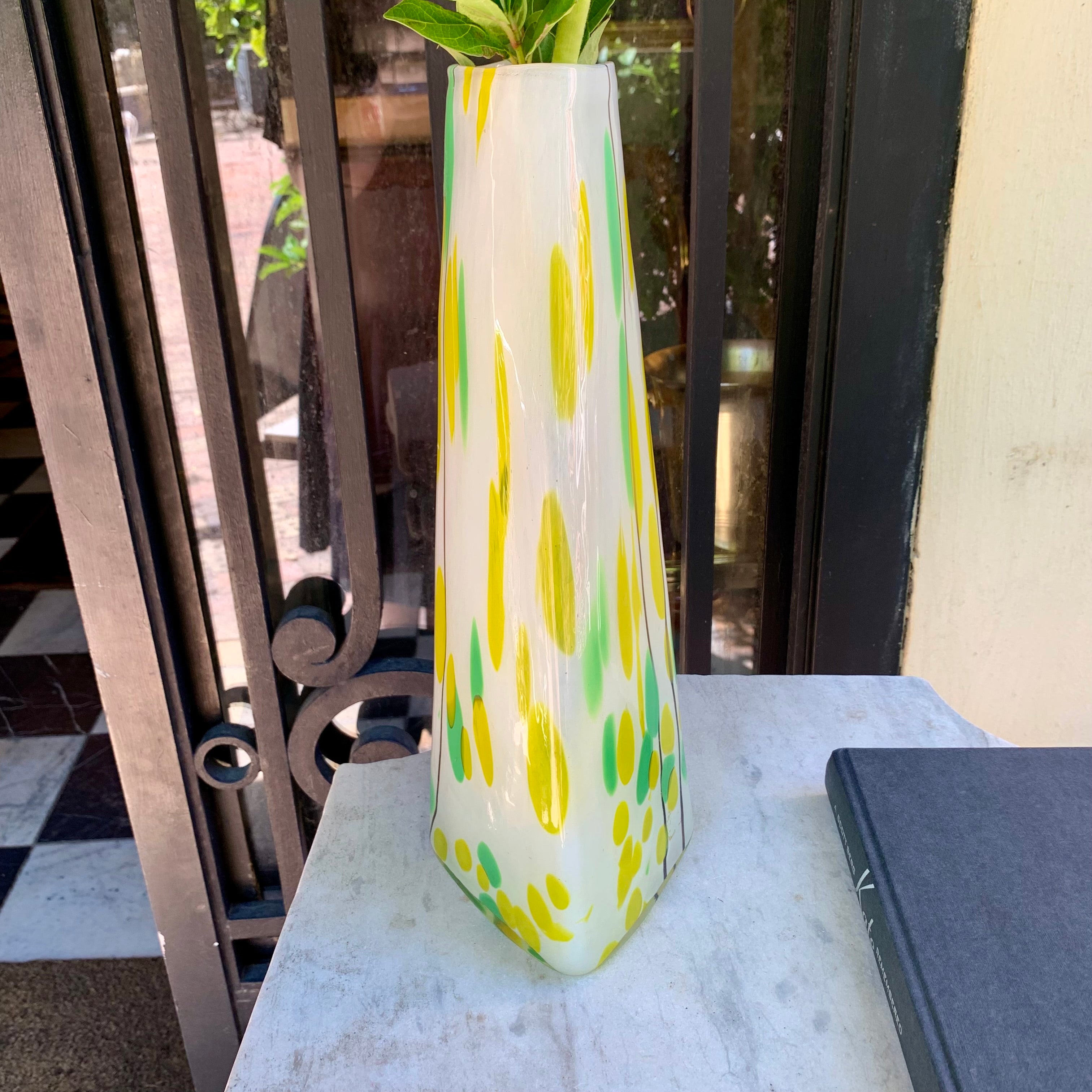 Murano Vase in Citrus Tones