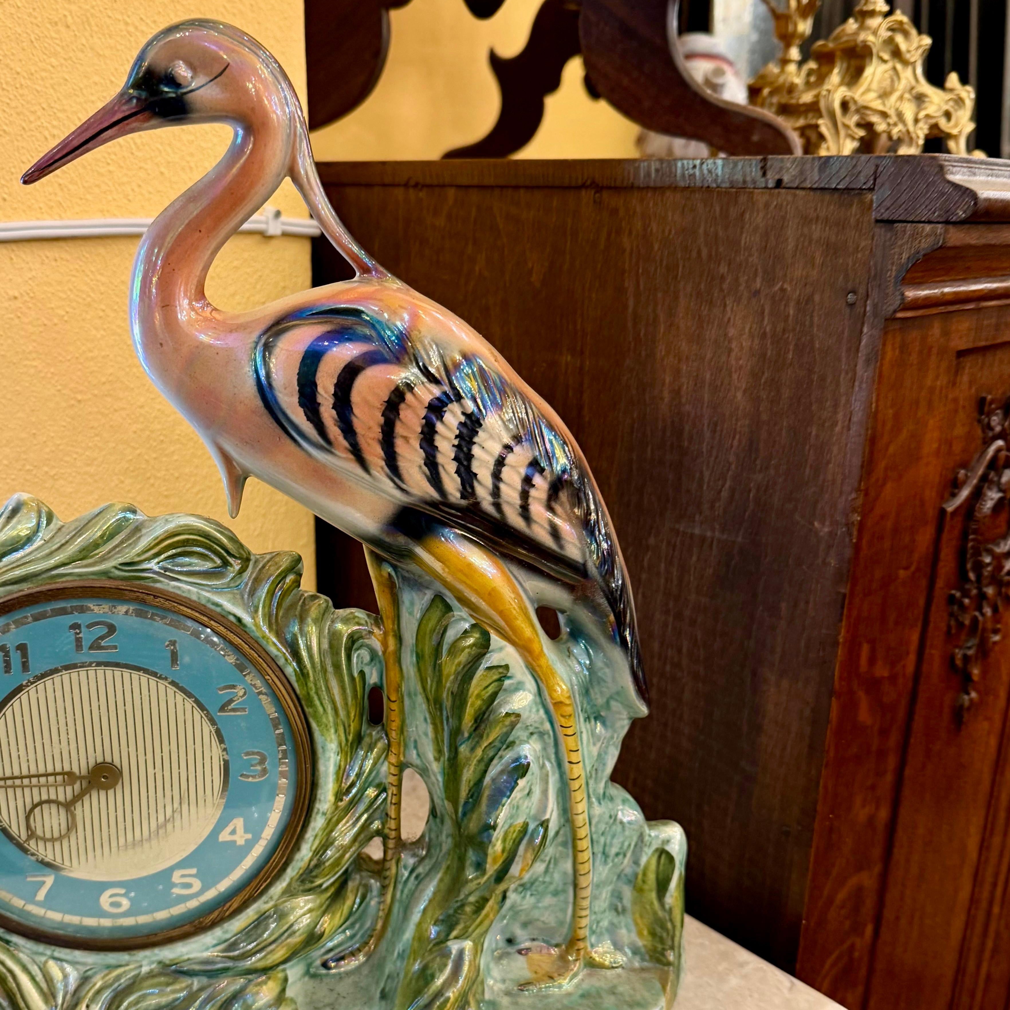 Stunning Mid-Century Modern Glazed Ceramic Clock - SOLD