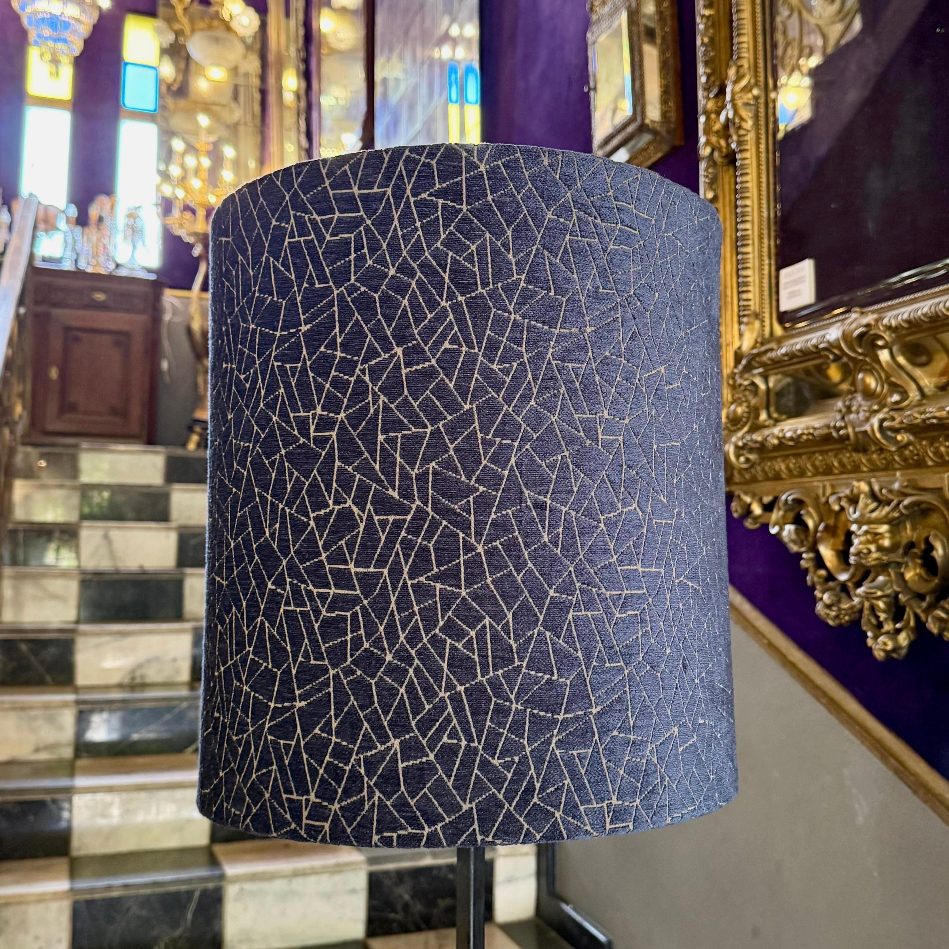 Stunning Navy Velvet Lamp Shade