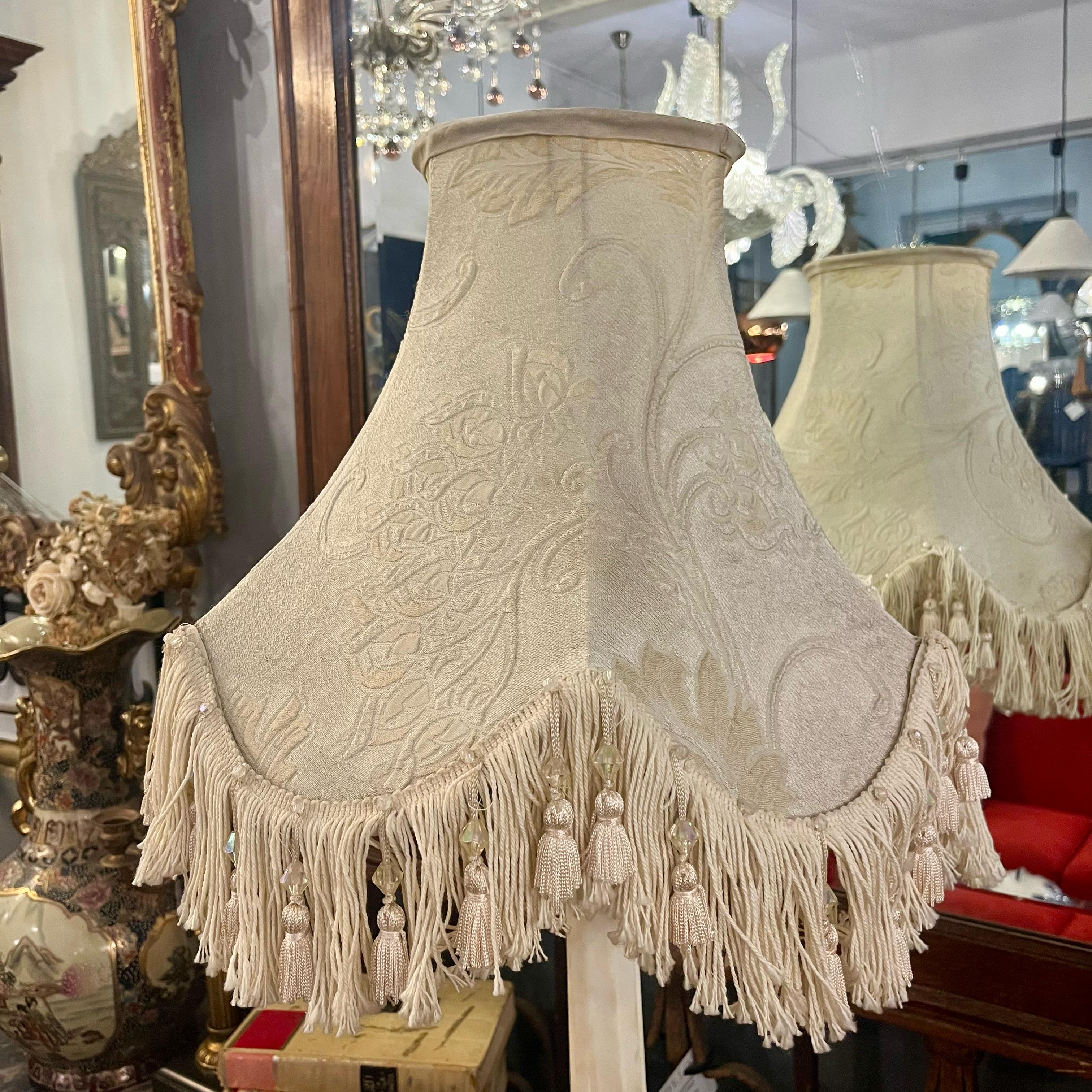 Vintage Cream Lamp Shade - SOLD