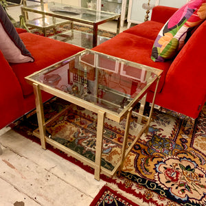 Stunning Vintage 9 Carat Gold Plated Side Table