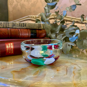 Multi Coloured Glass Bowl