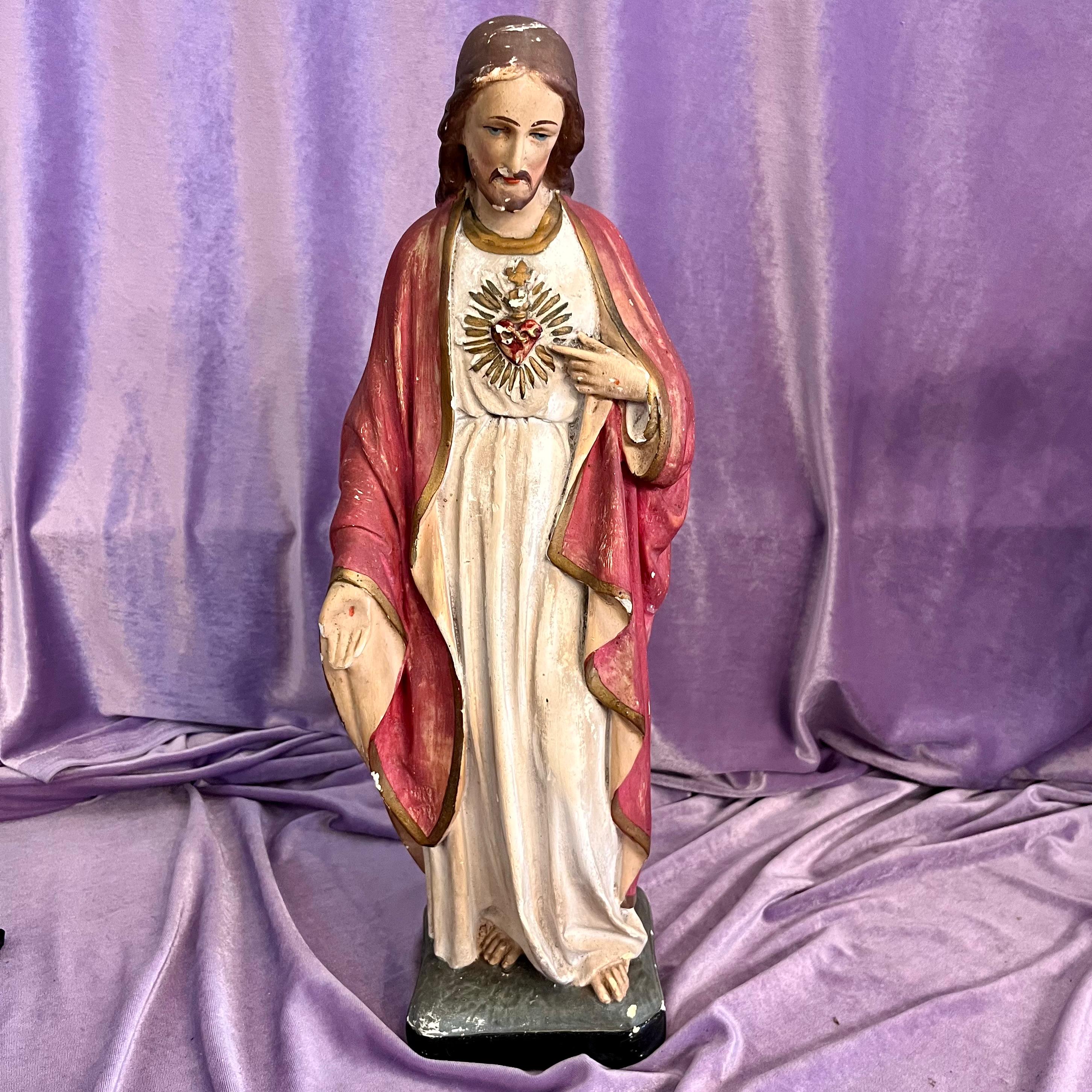 Hand-Painted Sacred Heart of Jesus